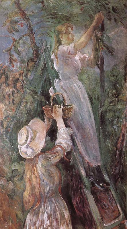 Berthe Morisot Peach trees oil painting picture